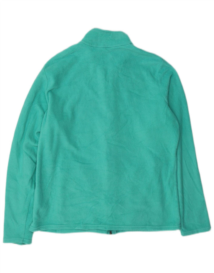 Marks & Spencer Damen Fleecejacke UK 16 Large Grün Polyester