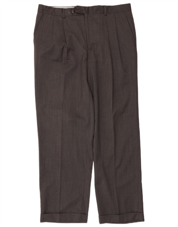 Izod Herren-Anzughose mit Pegged-Anzug, W36, L30, graue Wolle