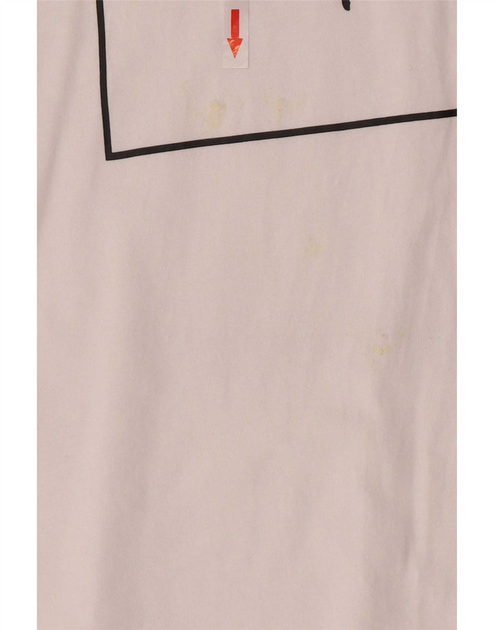 Puma Herren Grafik T-Shirt Top XL Weiß Baumwolle