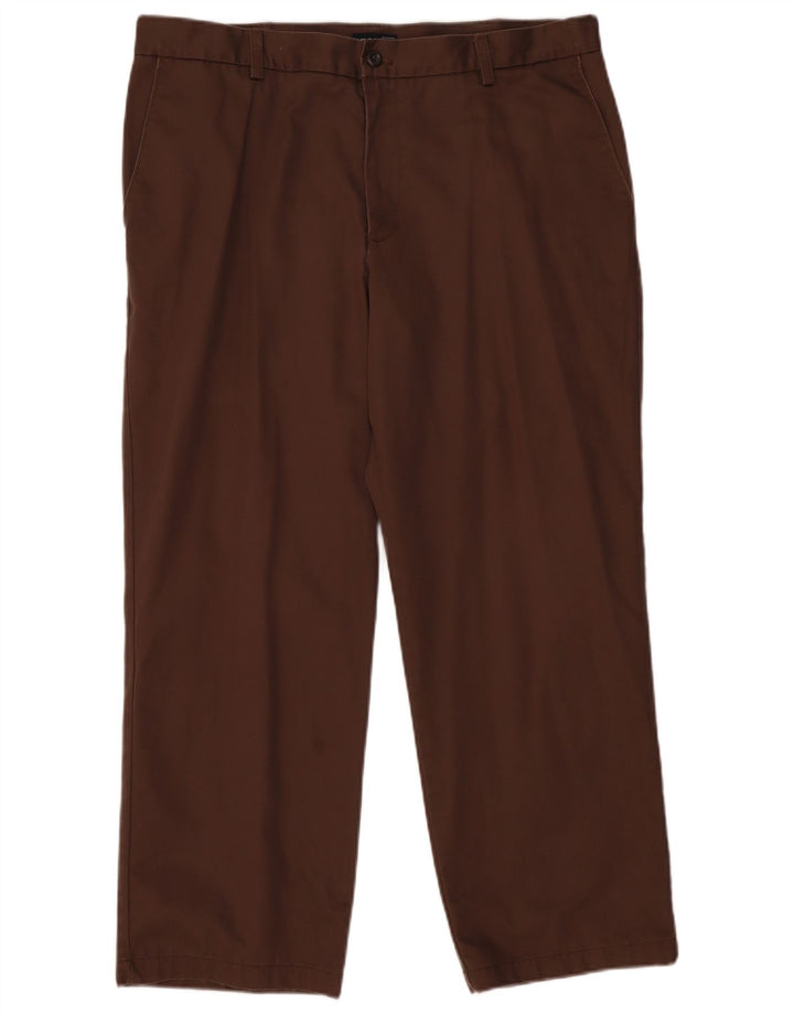 IZOD Gerade Chinohose für Herren, W38, L29, braune Baumwolle