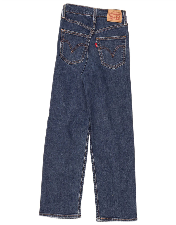 Levi's Damen Ribcage Straight Jeans W23 L27 Blaue Baumwolle