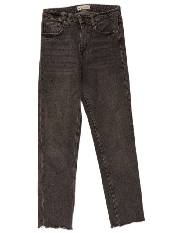 Zara Damen Slim Jeans EU 34 2XS W24 L26 Grau