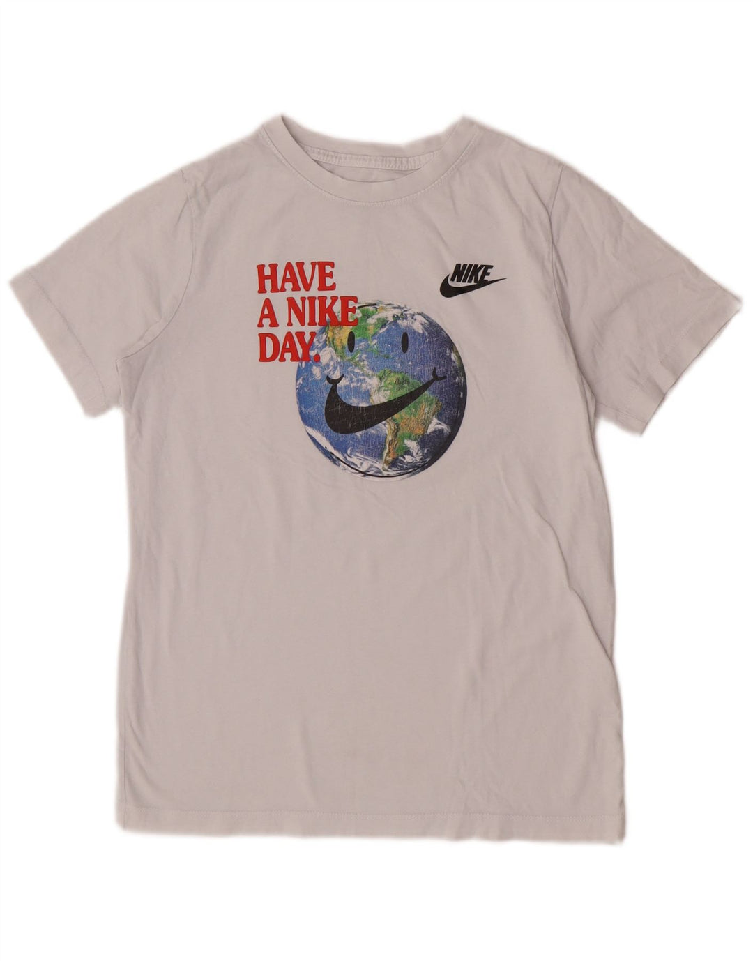 Nike Jungen T-Shirt mit Grafik, 13–14 Jahre, XL, Weiß