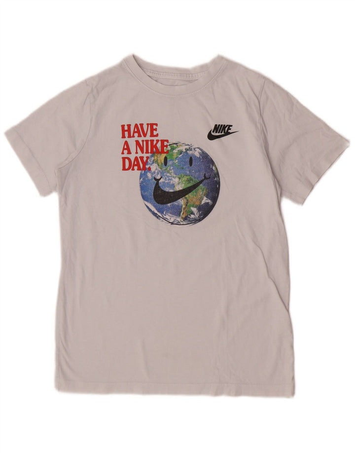 Nike Jungen T-Shirt mit Grafik, 13–14 Jahre, XL, Weiß