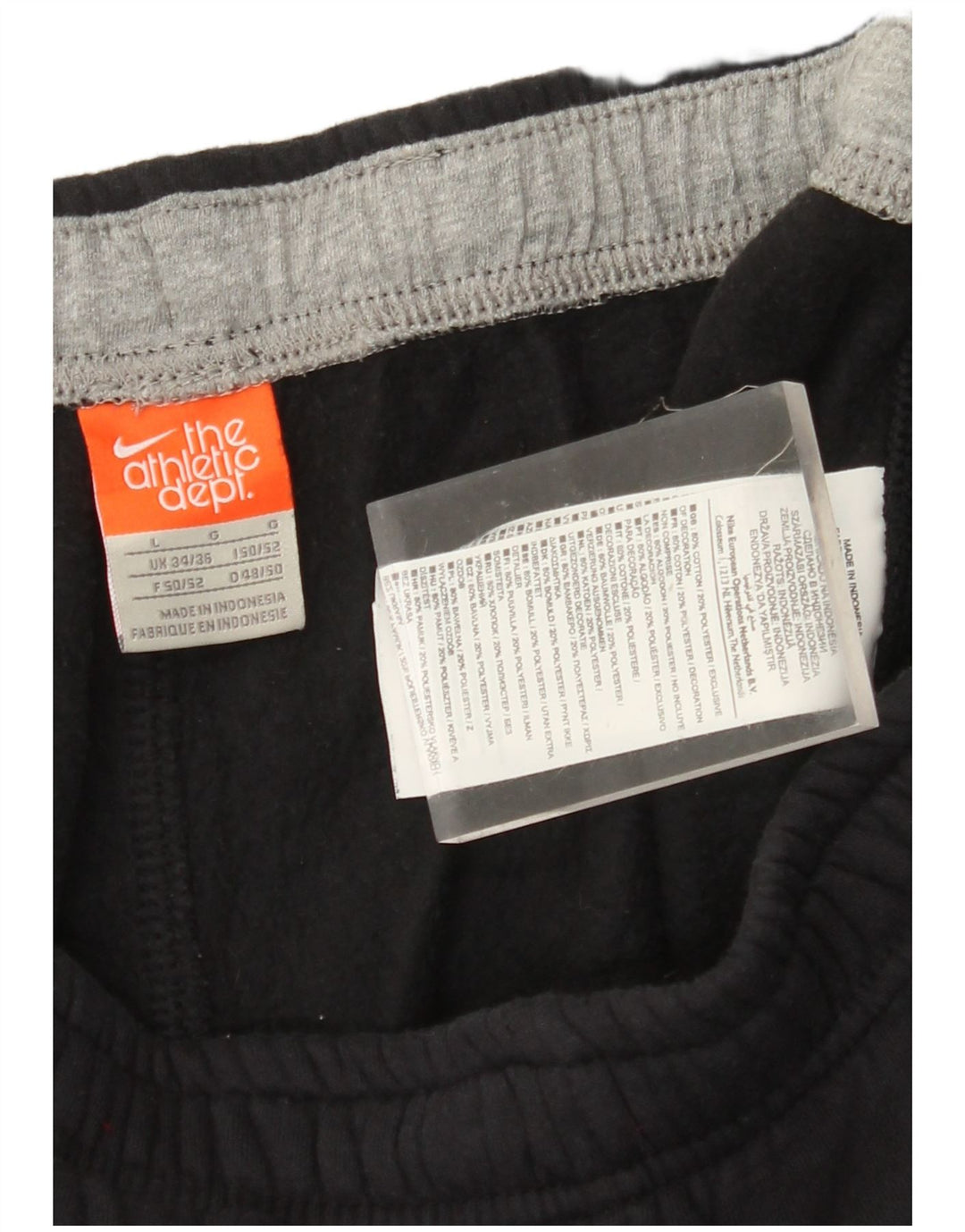 Nike Herren-Trainingshose, Jogginghose, Größe L, Schwarz, Baumwolle