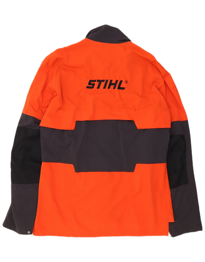 Stihl Herren Graphic Utility Jacke UK 44 2XL Orange Colourblock Polyamid