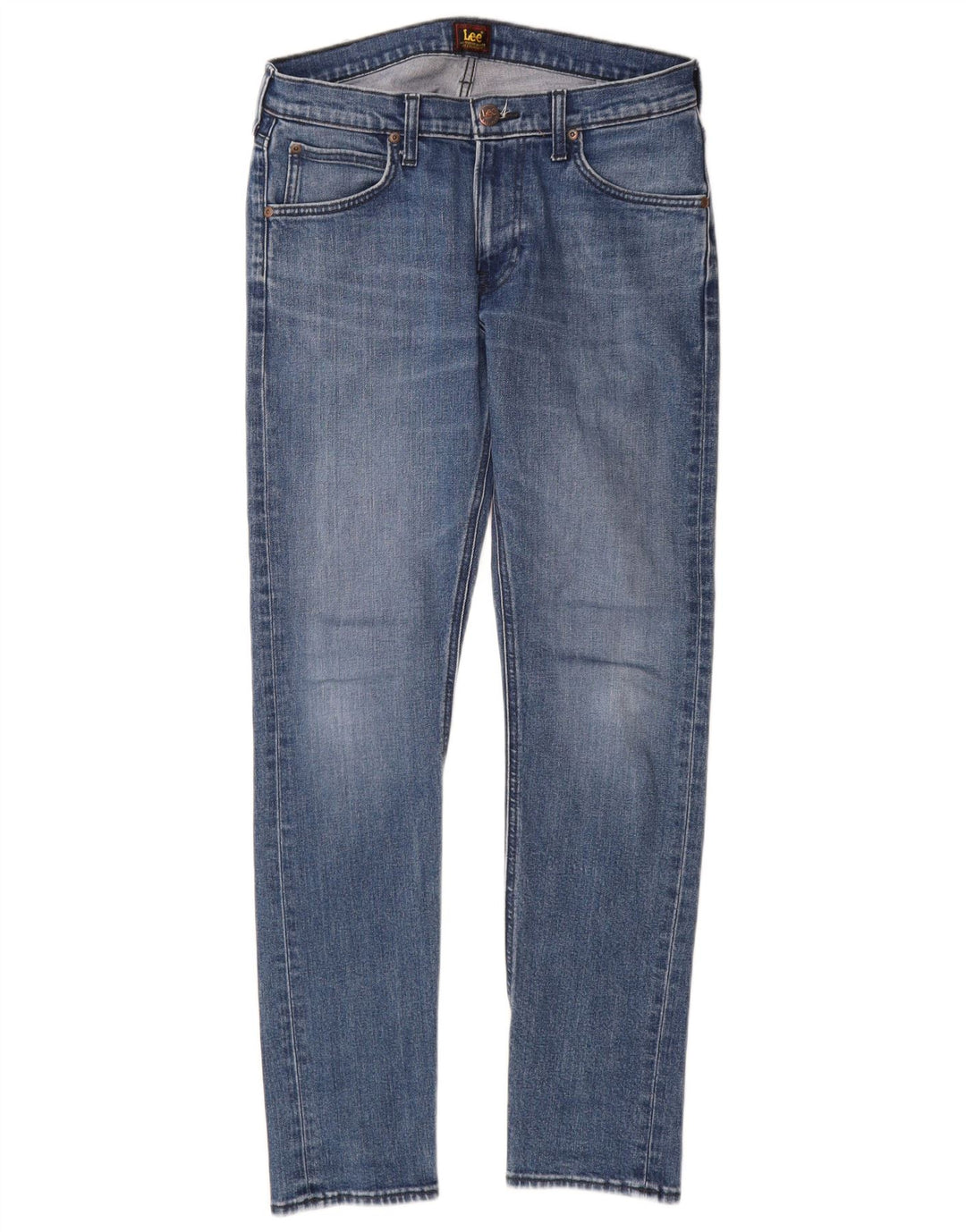 Lee Herren Luke Slim Jeans W30 L32 Blaue Baumwolle