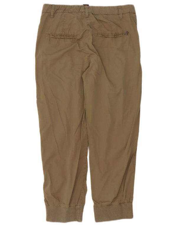 Dondup Damen Pegged Joggers Kurze Hose EU 40 Medium W30 L24 Braun