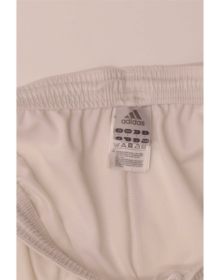 Adidas Herren Climalite Graphic Sport Shorts Großes weißes Polyester
