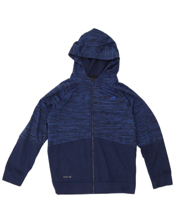 Russell Athletic Boys Dri-Power Zip Hoodie Sweater 14-15 Jahre XL Marineblau