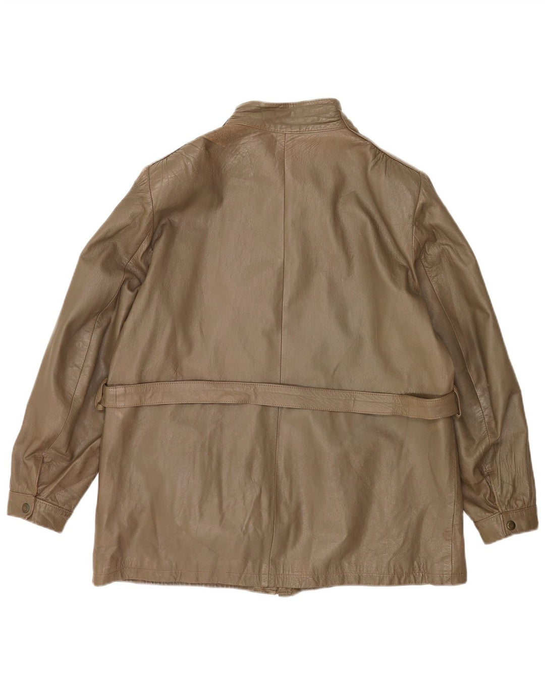 Vintage Damen Lederjacke IT 46 Großes Khaki-Leder