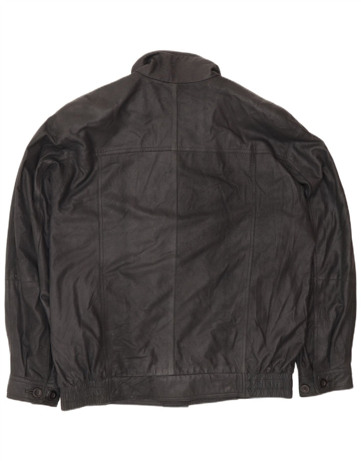Banjara Herren Lederjacke IT 52 XL Schwarzes Leder