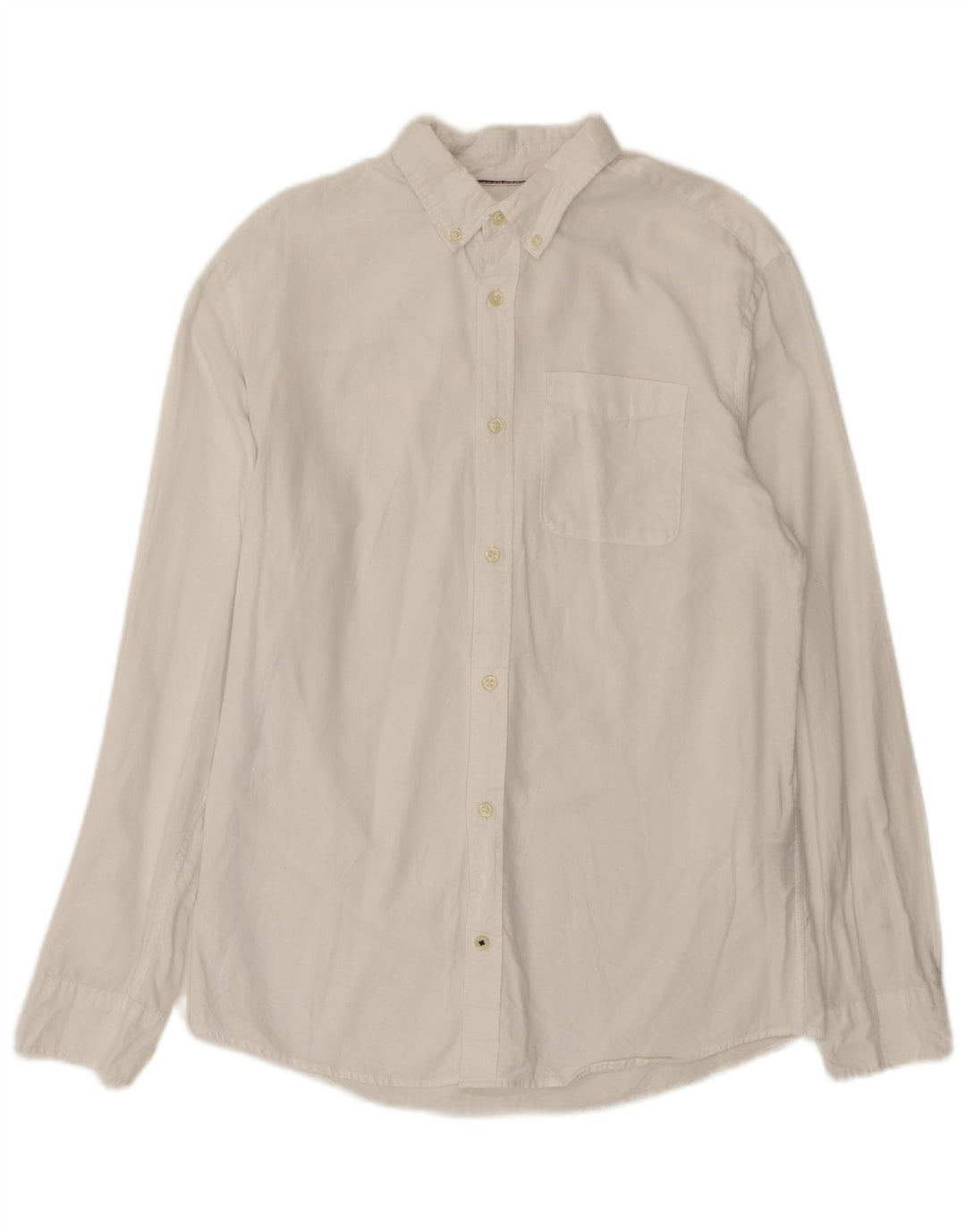 Jack & Jones Herrenhemd aus mittelweißer Baumwolle