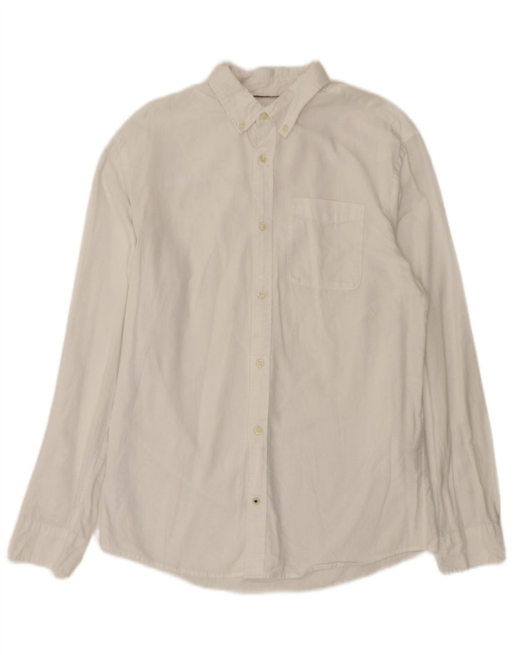 Jack & Jones Herrenhemd aus mittelweißer Baumwolle
