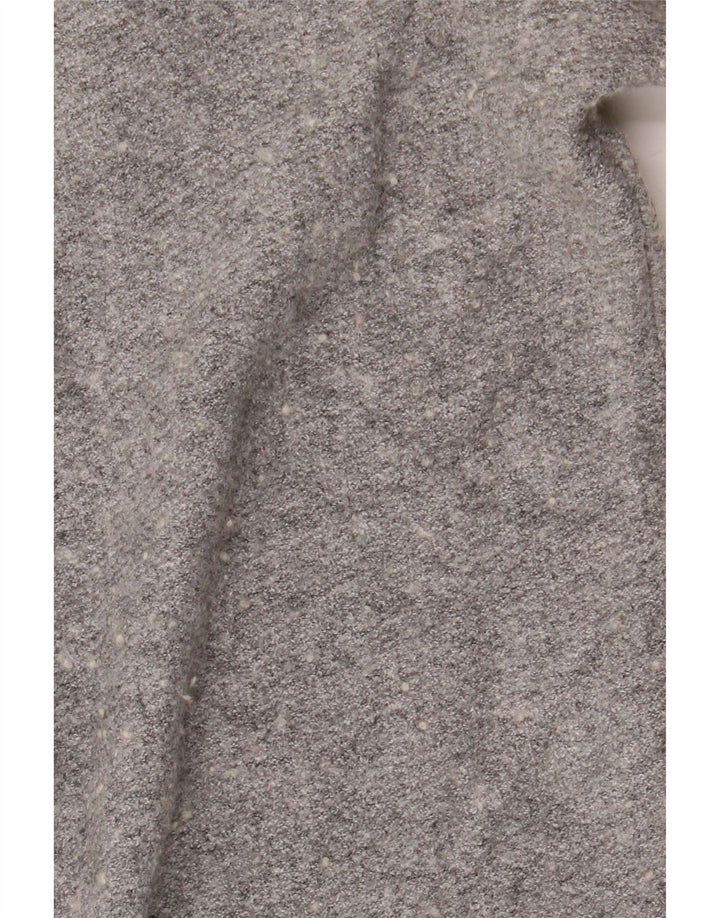 Superdry Damen-Strickjacke in Übergröße, offen, Gr. 2 2XS, Grau meliert