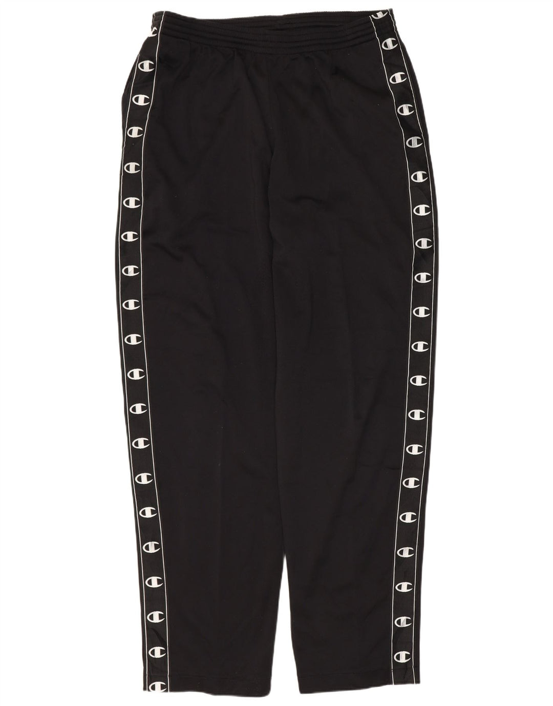 CHAMPION Herren-Trainingshose mit Grafik, groß, aus schwarzem Polyester