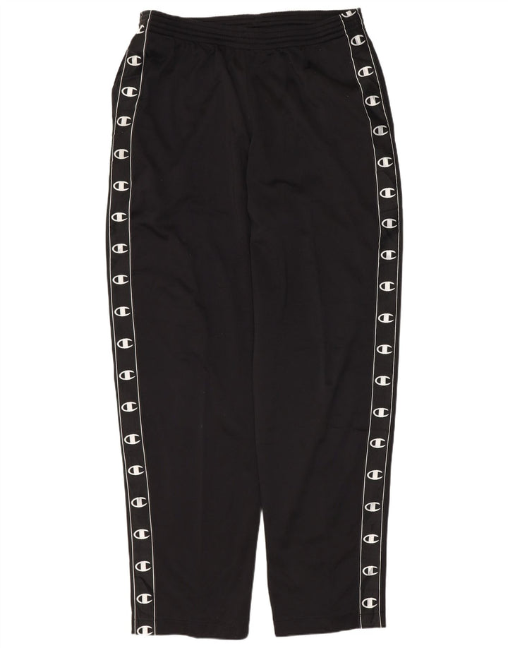 CHAMPION Herren-Trainingshose mit Grafik, groß, aus schwarzem Polyester
