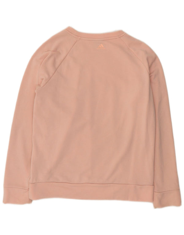 Adidas Damen Graphic Sweatshirt Pullover UK 20/22 XL Rosa Baumwolle