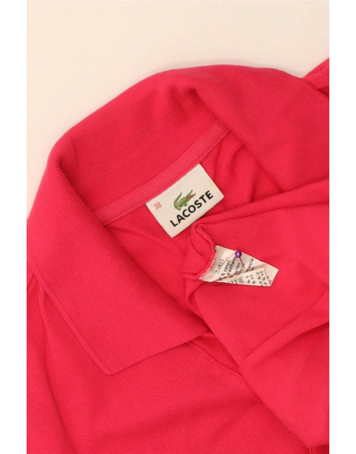 Ärmelloses Lacoste-Poloshirt für Damen, Größe 38, mittelrosa, Baumwolle