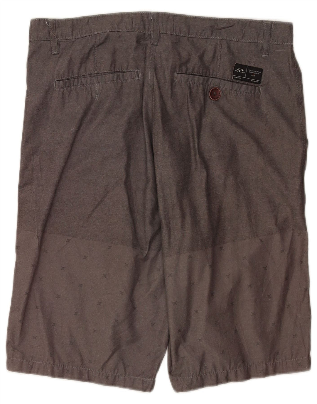 Oakley Herren-Chinoshorts mit normaler Passform, W34, große, grau gefleckte Baumwolle