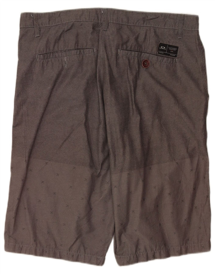 Oakley Herren-Chinoshorts mit normaler Passform, W34, große, grau gefleckte Baumwolle