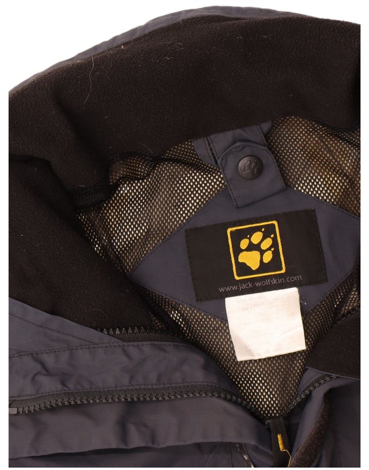 Jack Wolfskin Herren Regenjacke UK 40/42 Large Marineblau Polyester