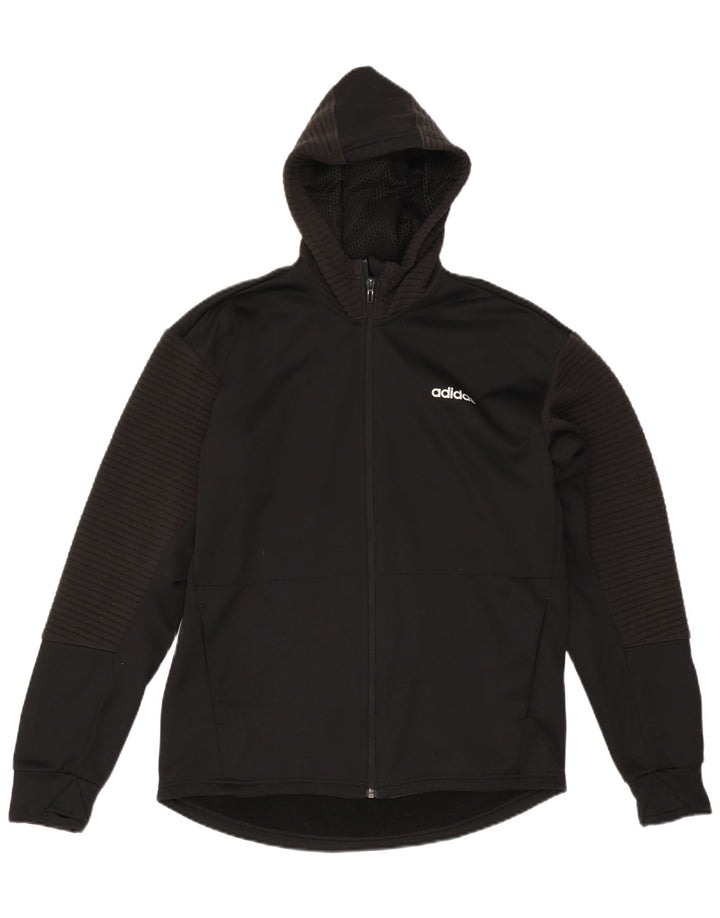 Adidas Herren Climawarm Zip Hoodie Pullover Medium Schwarz Polyester