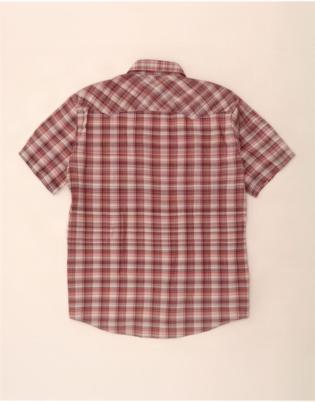 Levi's Herren-Kurzarmhemd XL, braun kariert, Baumwolle