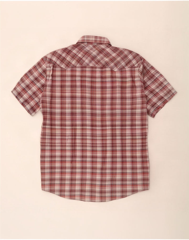 Levi's Herren-Kurzarmhemd XL, braun kariert, Baumwolle