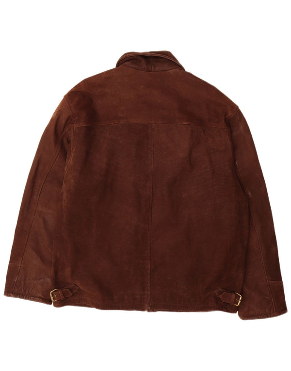 Vintage Herren Lederjacke UK 40 Großes braunes Leder