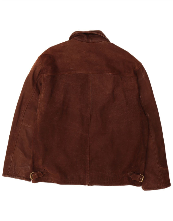 Vintage Herren Lederjacke UK 40 Großes braunes Leder