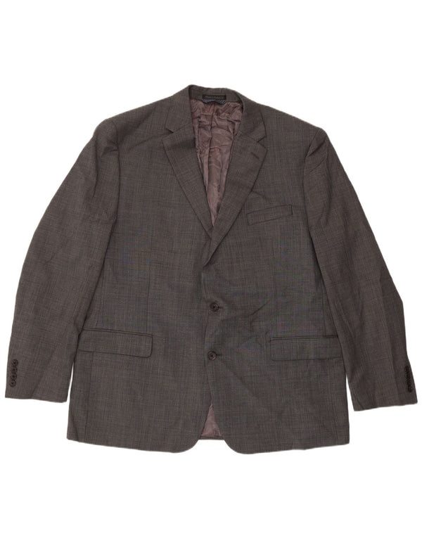 Ralph Lauren Herren Longline 2 Button Blazer Jacke UK 46 2XL Grau Klassisch