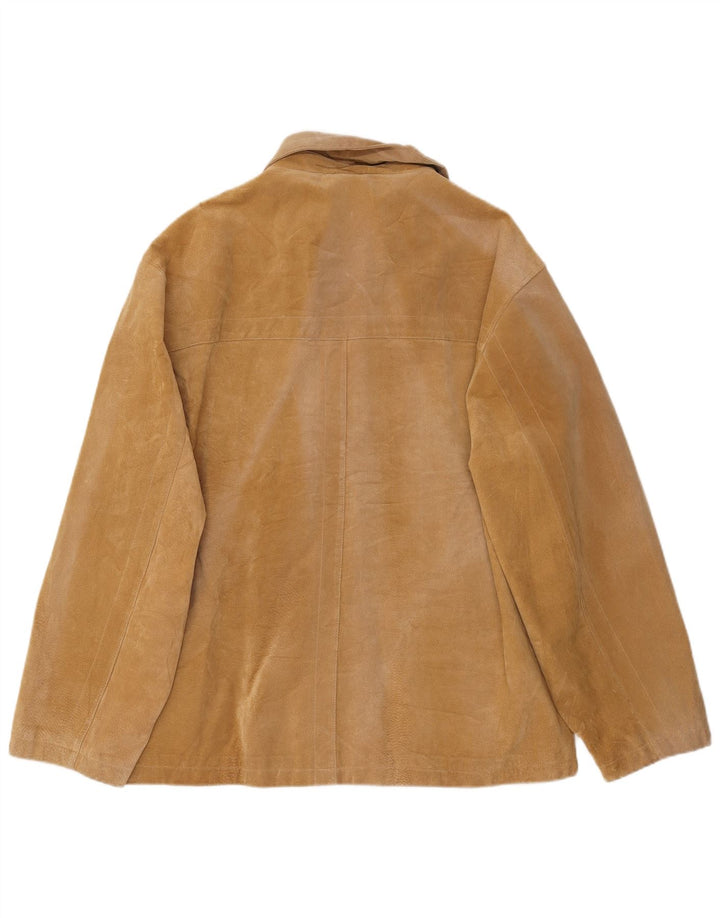 LERROS Herren Wildlederjacke UK 42 XL Beige Leder