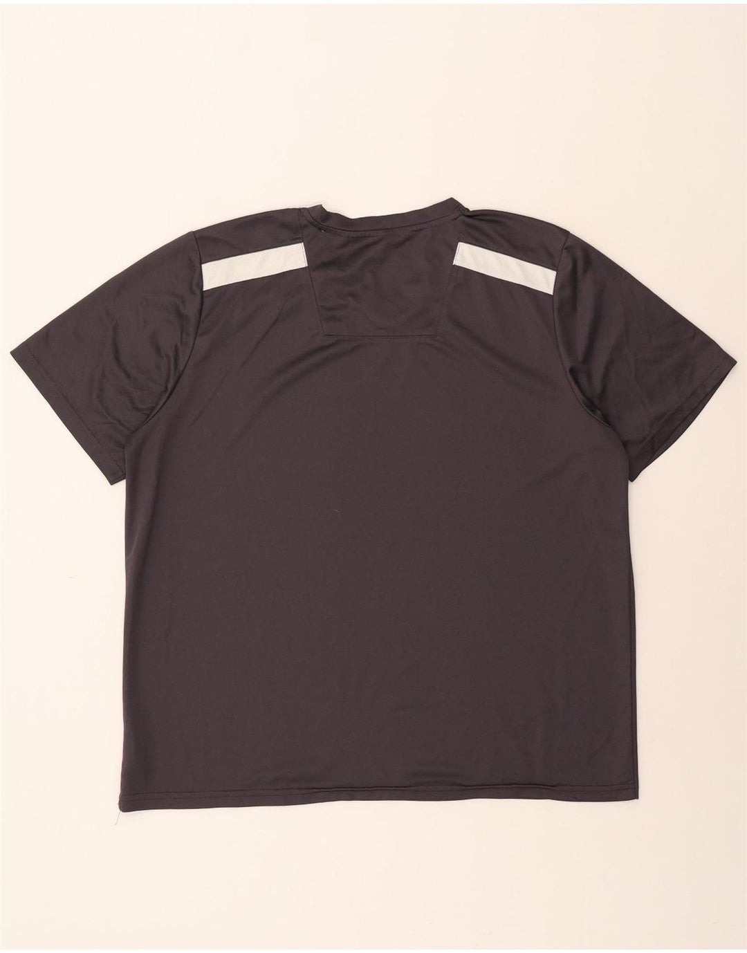 REEBOK Mens T-Shirt Top Large Grey Colourblock Polyester Vintage Reebok and Second-Hand Reebok from Messina Hembry 