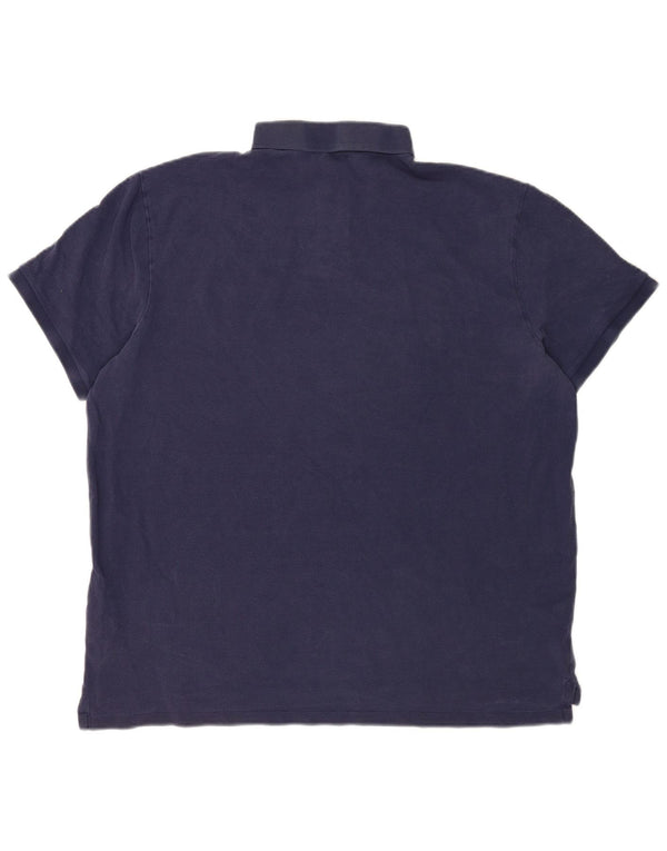 Polo Ralph Lauren Herren Custom Slim Fit Poloshirt 2XL Marineblau Baumwolle