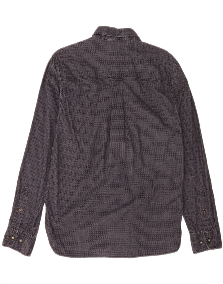 FAT FACE Mens Abstract Pattern Flannel Shirt Small Grey Cotton Vintage Fat Face and Second-Hand Fat Face from Messina Hembry 