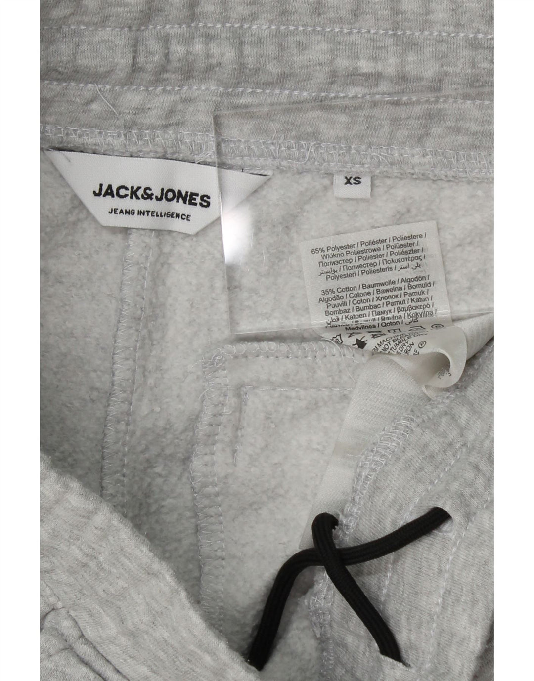 JACK & JONES Mens Tracksuit Trousers Joggers XS Grey Colourblock Polyester Vintage Jack & Jones and Second-Hand Jack & Jones from Messina Hembry 