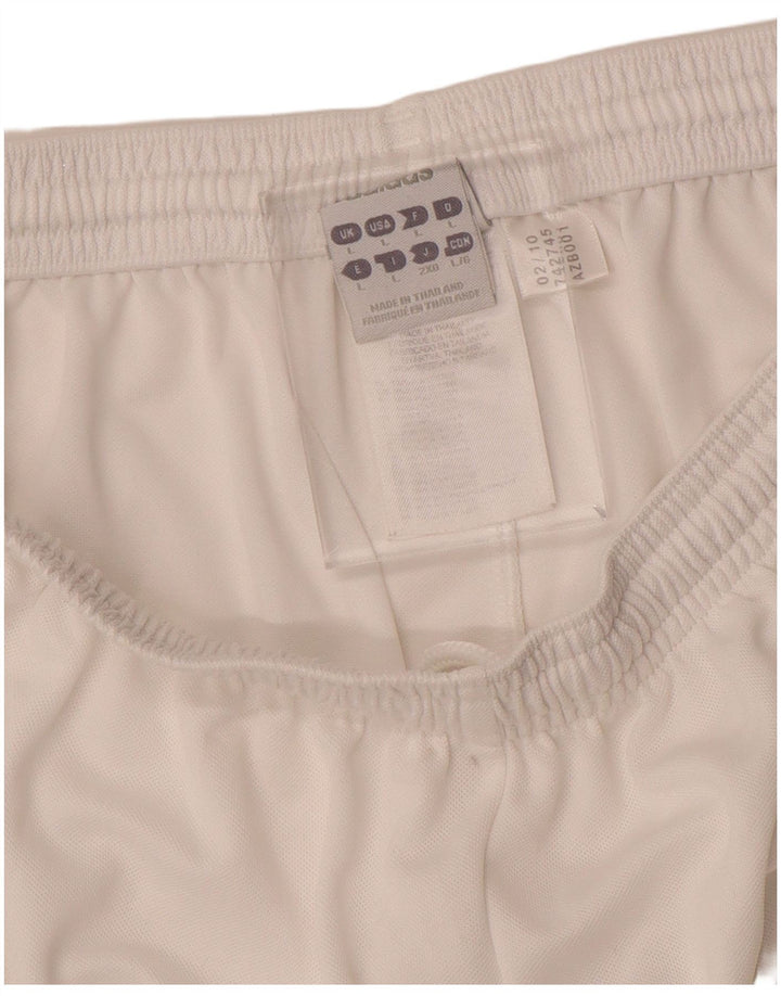 Adidas Herren Climalite Sport Shorts Großes weißes Polyester