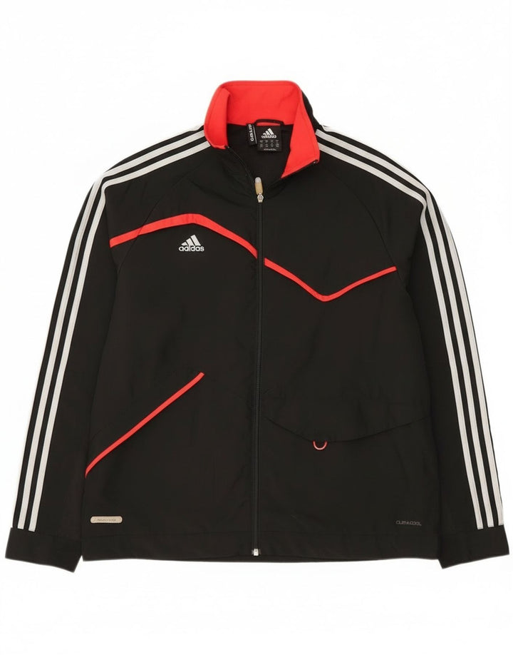 Adidas Herren Clima 365 Trainingsanzug Top Jacke Medium Schwarz Polyester