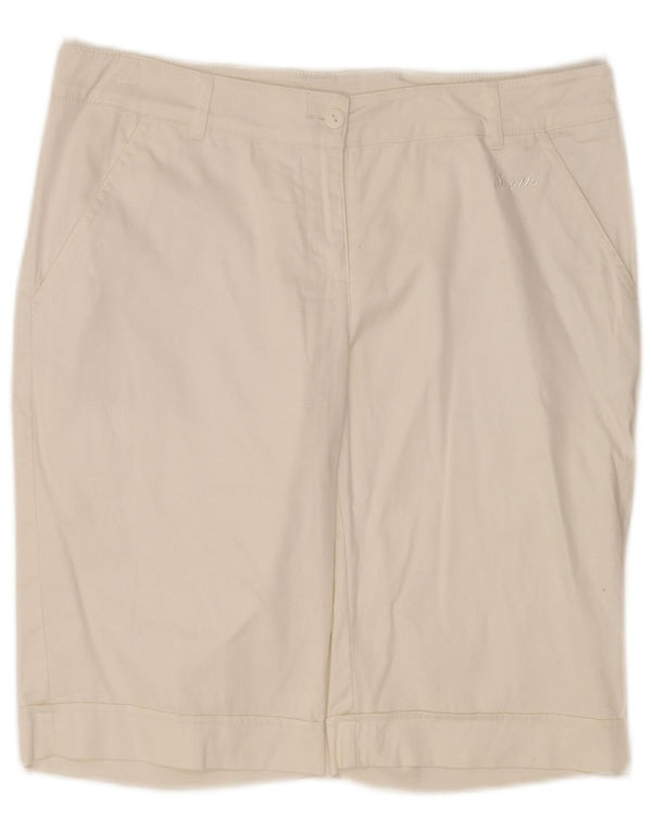 Lotto Damen Chinoshorts UK 14 Large W32 Weiße Baumwolle