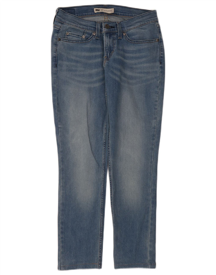 Levi's Damen 524 Too Superlow Slim Jeans W27 L27 Blaue Baumwolle