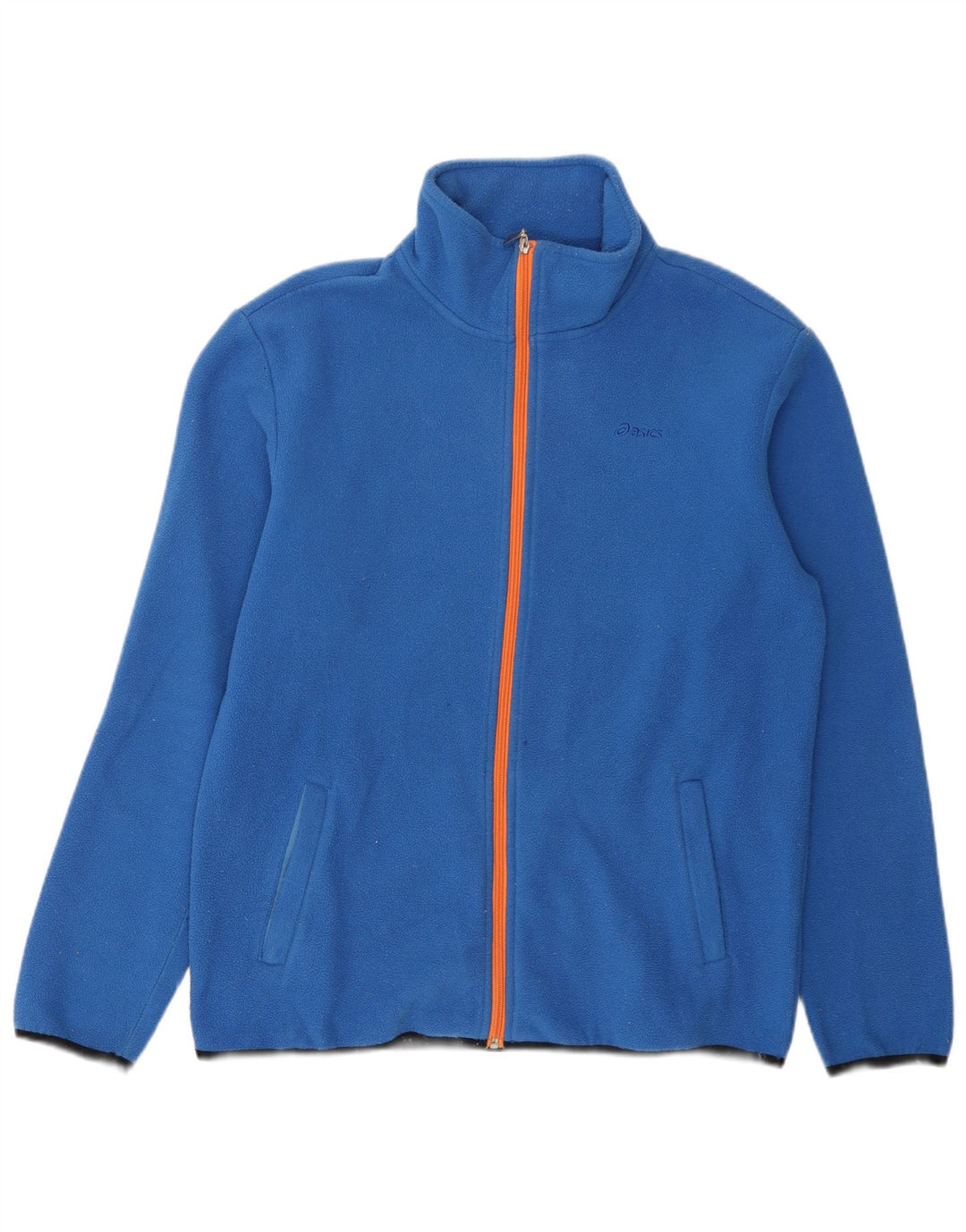Asics Herren Fleecejacke UK 40 Large Blau Polyester