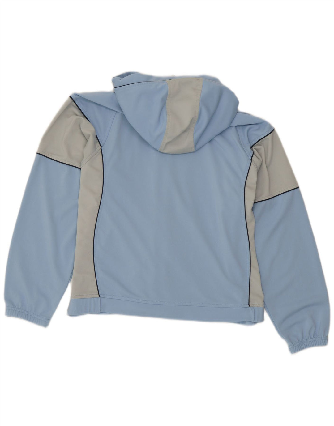 Champion Herren-Trainingsanzug mit Kapuze, Oberjacke, mittelblaues Farbblock-Polyester