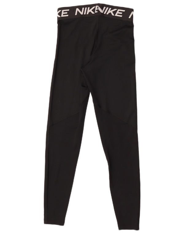 Nike Damen Dri Fit Graphic Leggings UK 8 Small Schwarz