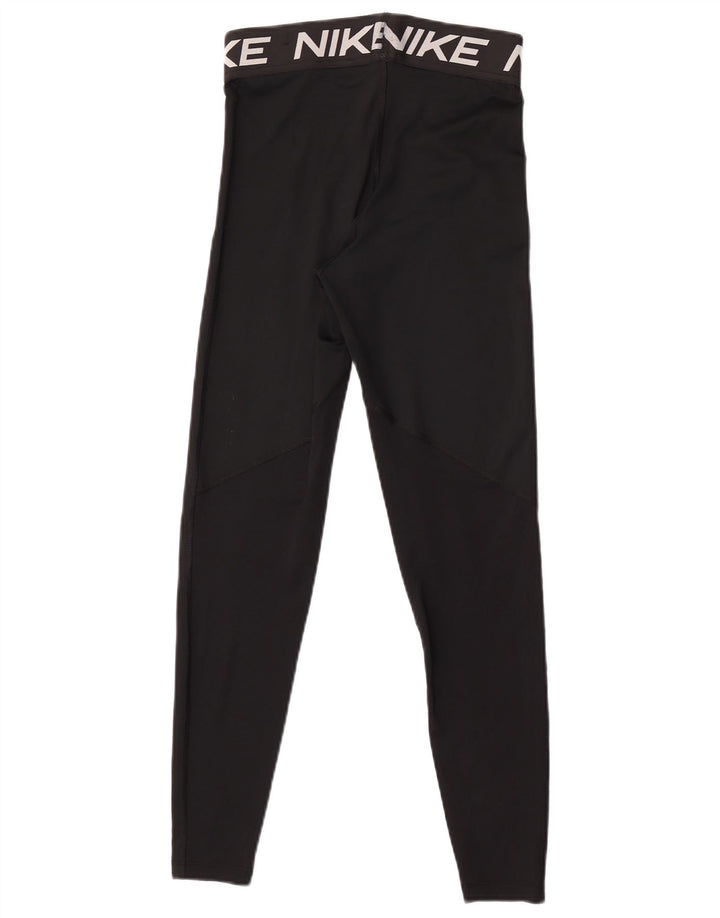 Nike Damen Dri Fit Graphic Leggings UK 8 Small Schwarz