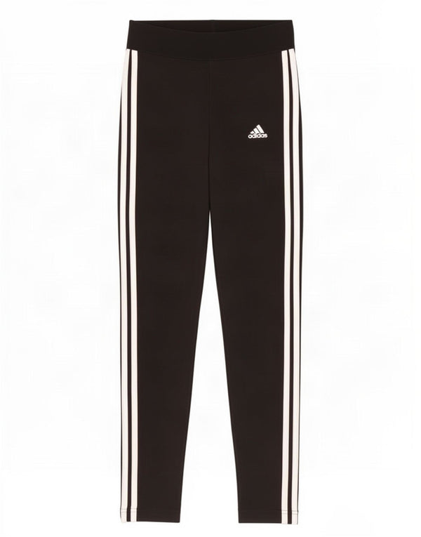 Adidas Damen Leggings UK 8/10 Small Schwarz Baumwolle