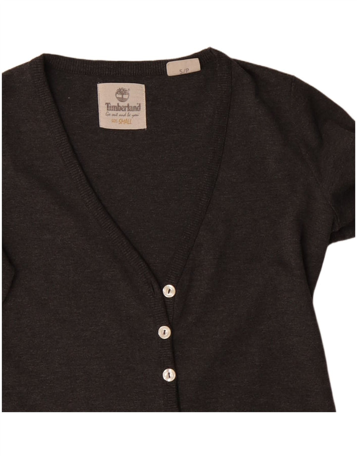 TIMBERLAND Damen Strickjacke Pullover UK 10 Small Grau