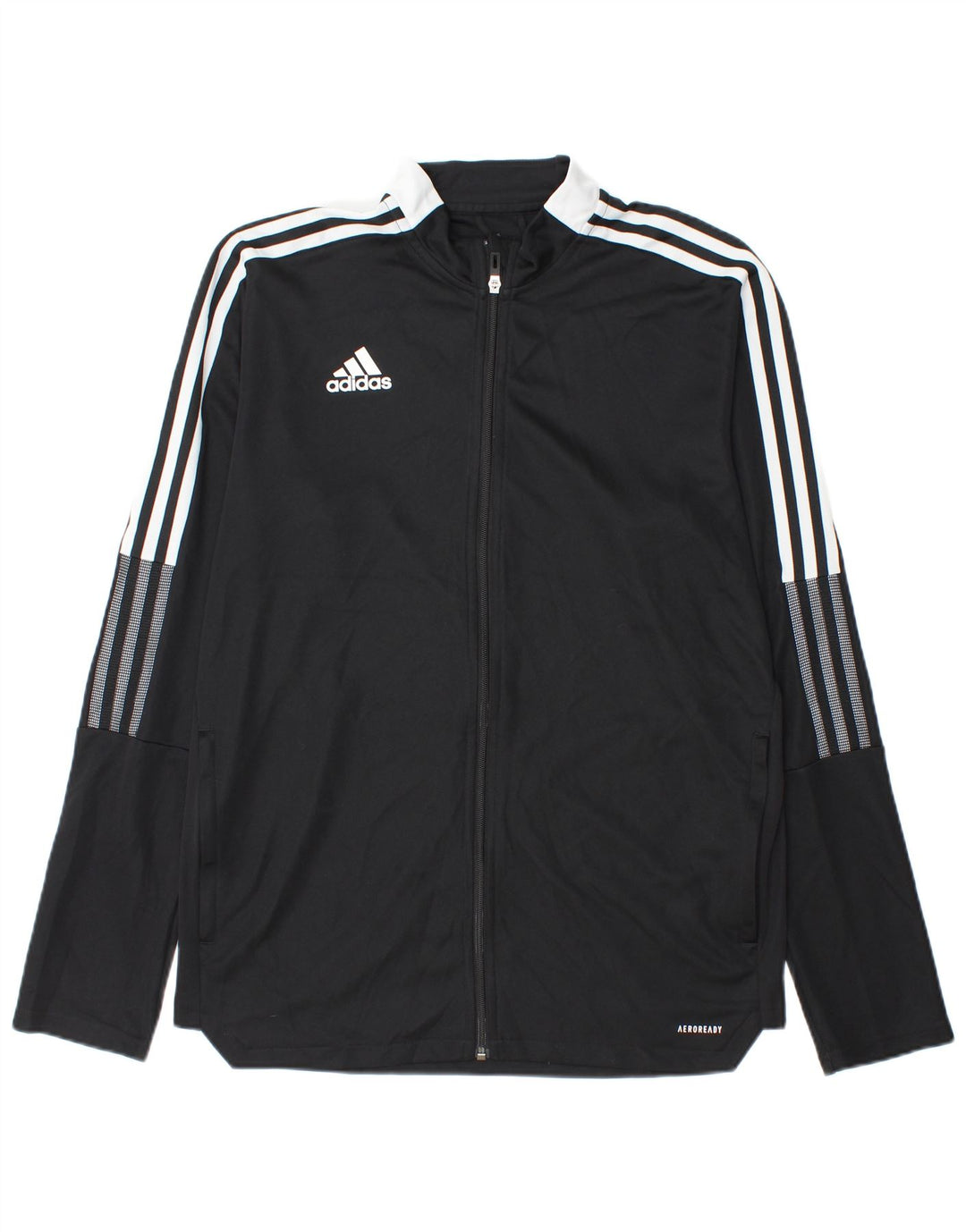 Adidas Herren Aeroready Trainingsanzug Top Jacke Large Schwarz Polyester