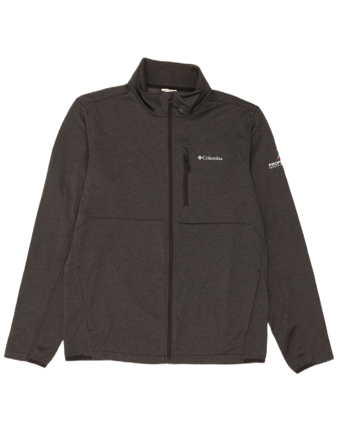 Columbia Herren-Trainingsanzugoberjacke aus mittelgrauem Polyester