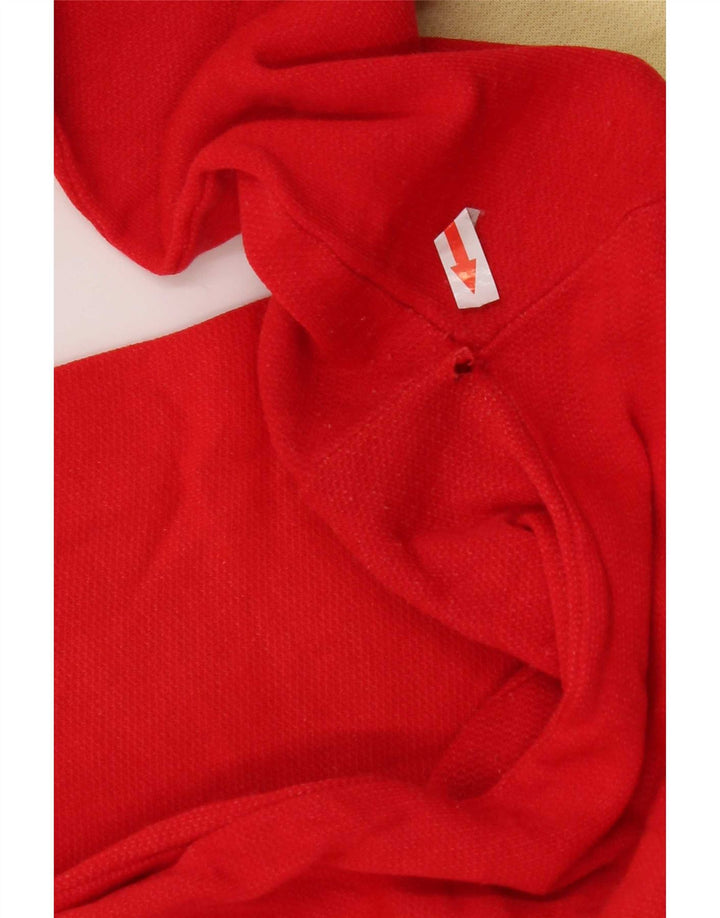 Vintage Herren-Sweatshirt-Pullover, groß, rot, Farbblock